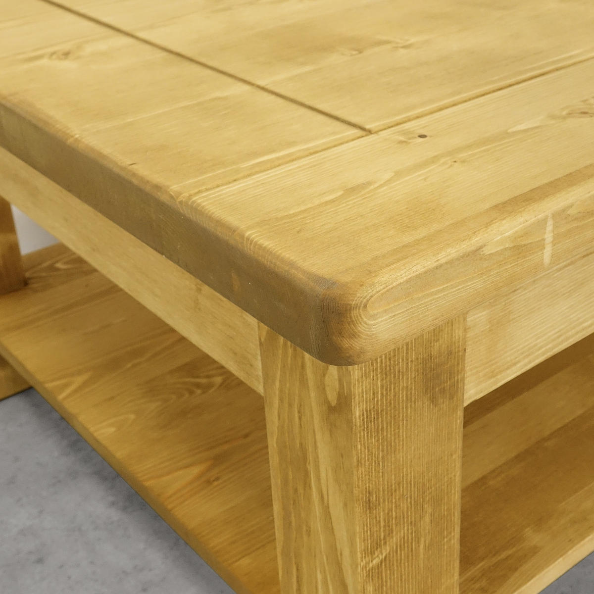 COUCHTISCH aus Massivholz VINTAGE - Honig, Holz (80/120/46cm) - Seart