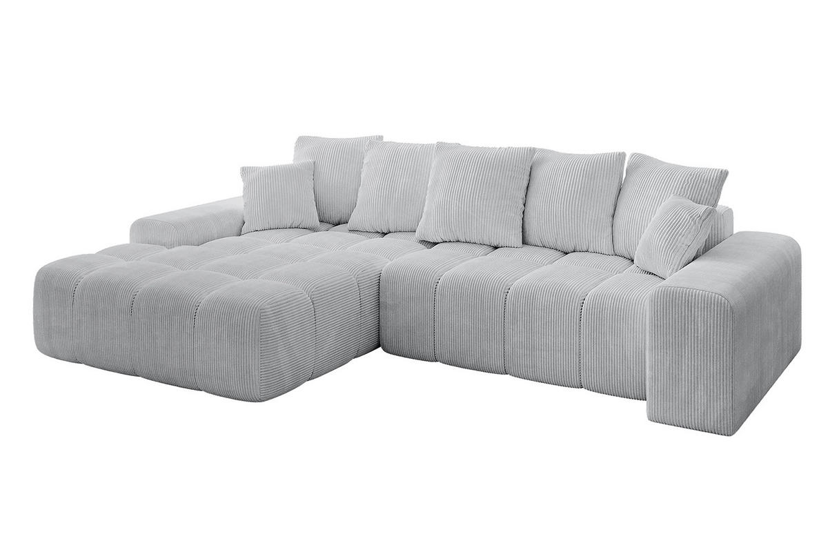 ECKSOFA Ottomane Links ENSI-L - 267x164x88 cm Grau - Grau, Holzwerkstoff/Kunststoff (267/164cm) - ALTDECOR
