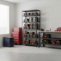 SCHRAUBREGAL PANDA TALL | HxBxT 200x80x40cm | 6 Fachböden | Fachlast 100kg | Anthrazit - Anthrazit, Metall (80/200/40cm) - PROREGAL