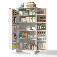 BUFFET 60/128/35 cm Weiß aus MDF und PB mit LED-Sensorleuchte - Weiß, Holzwerkstoff (35/128/60cm) - OKMYHOME