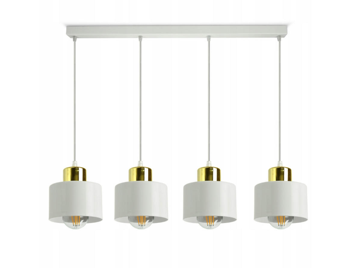 PENDELLEUCHTE Roller - Goldfarben/Weiß, Metall (12/60/70cm) - kiki design