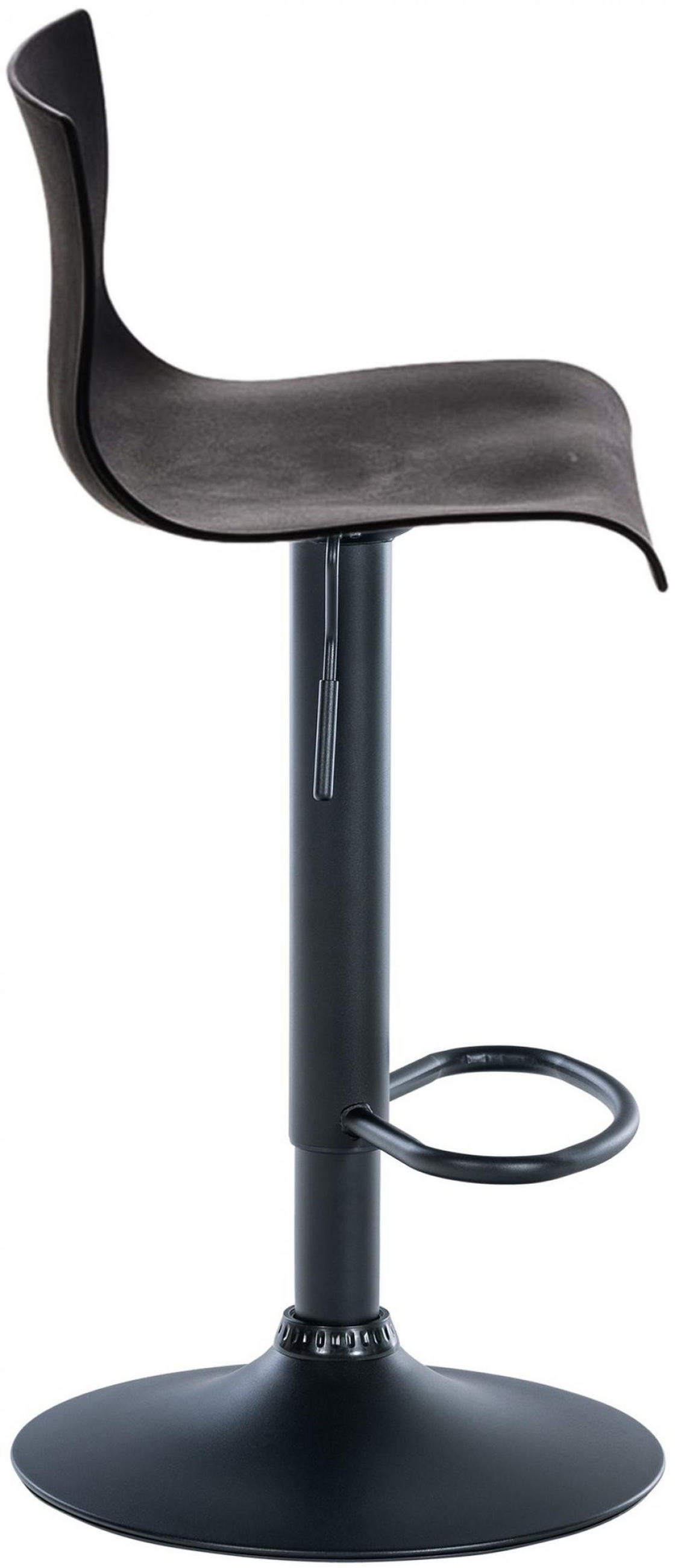 BARHOCKER Kunststoff Schwarz - Schwarz, Kunststoff/Metall (39/84/36cm) - CLP