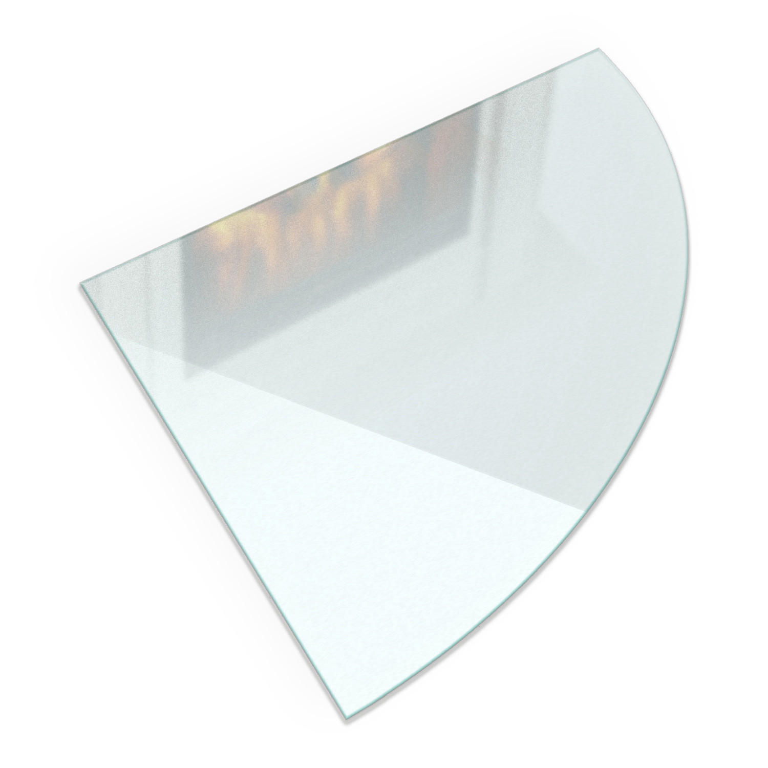 GLASPLATTE für Kaminofen 100x100c cm – Milchglas Optik - Transparent, Glas (100/100/0.4cm) - ArtPrintCave