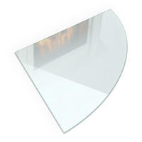 GLASPLATTE für Kaminofen 100x100c cm – Milchglas Optik - Transparent, Glas (100/100/0.4cm) - ArtPrintCave