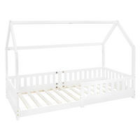 KINDERBETT mit Dach 90x200 cm Weiß - Weiß, Holz (90/200cm) - ML-DESIGN