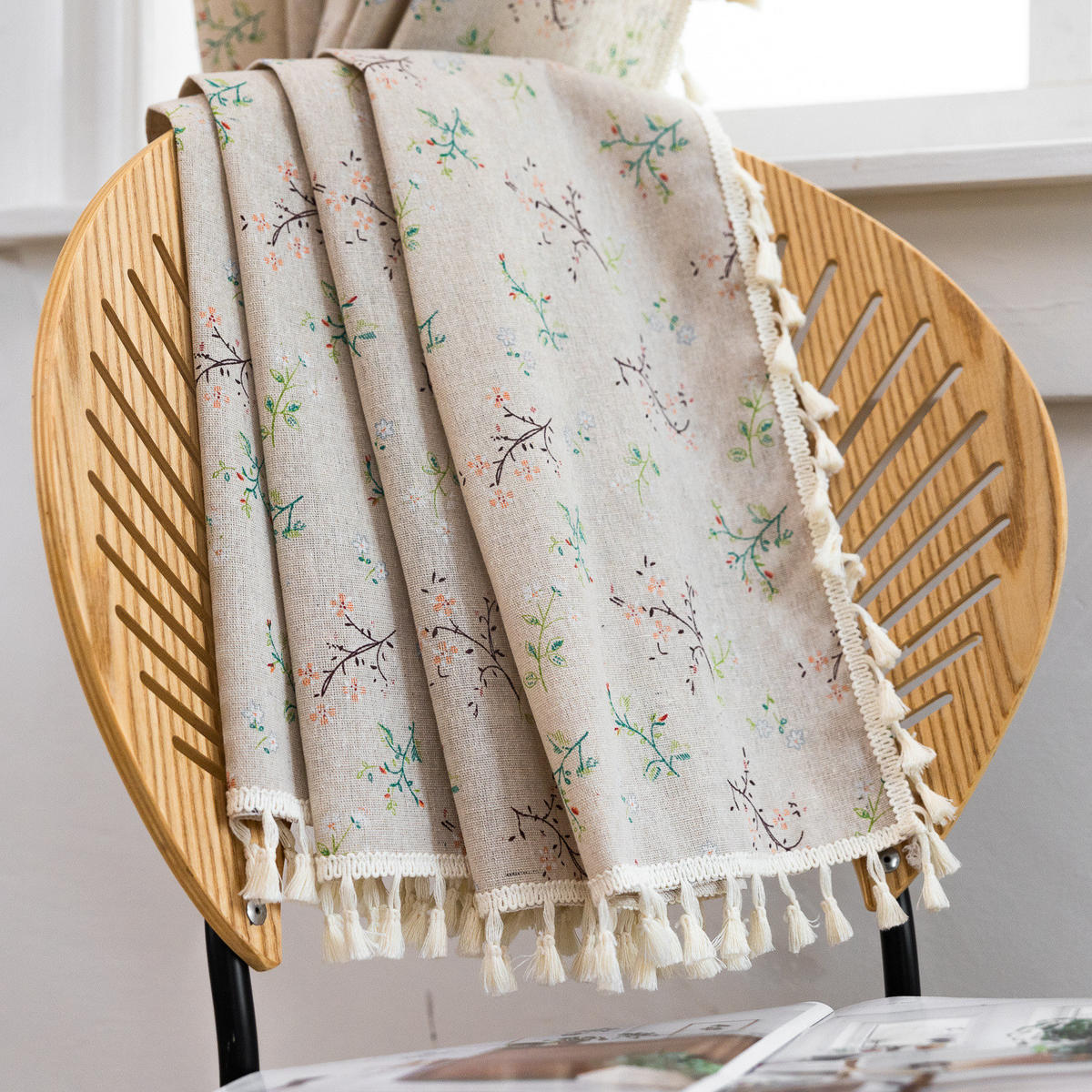 VORHÄNGE – Höhe 214 cm, Breite 132 cm – Zwei Schals - Weiß, Textil (214/1/132cm)
