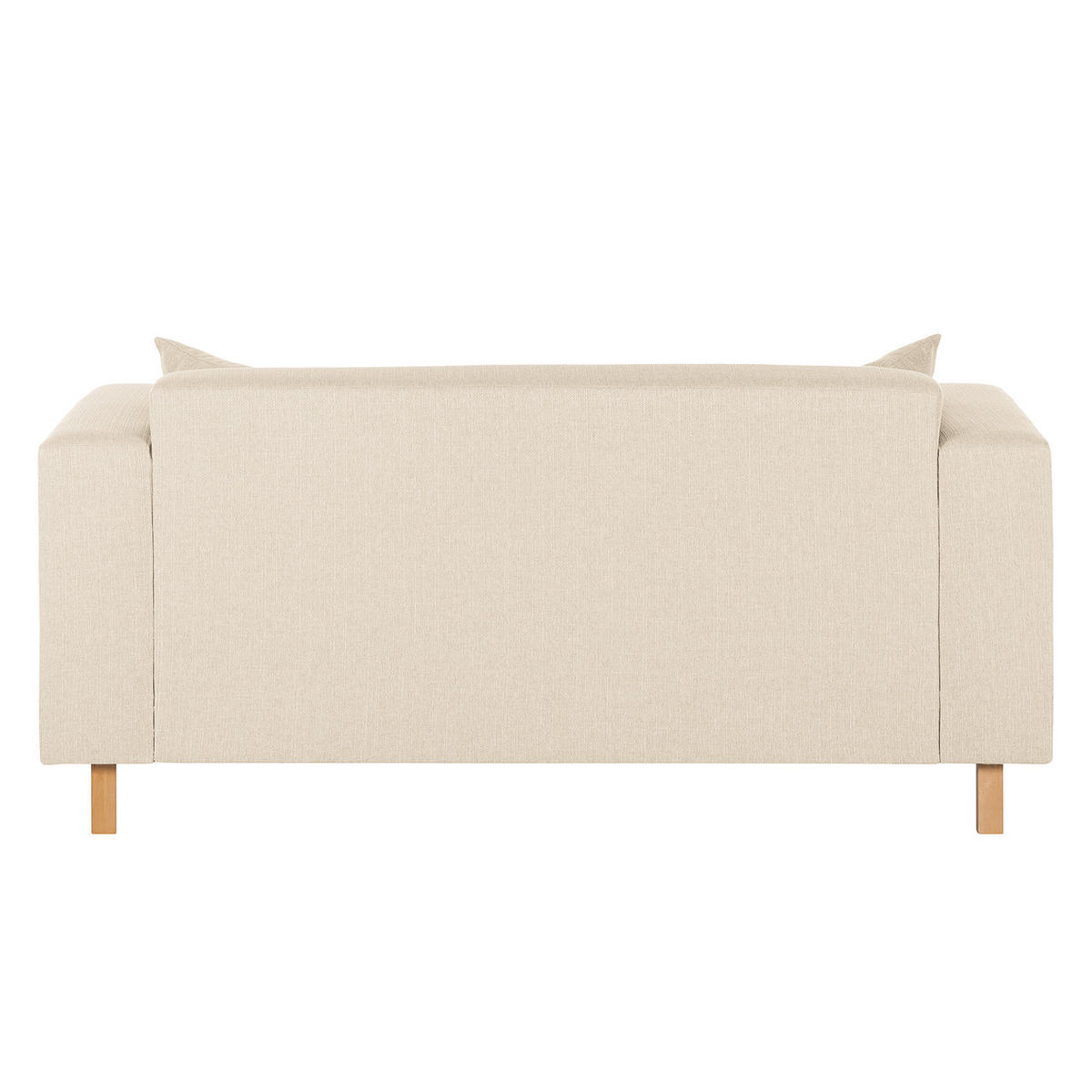 2-SITZER SOFA - Webstoff - Creme, Textil (177/76/80cm) - home24