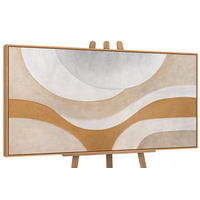 GEMÄLDE Wärmestrom Schattenfugenrahmen Eichefarben 140x70 cm - Eichefarben, Holz (140/70cm) - YS-art gallery