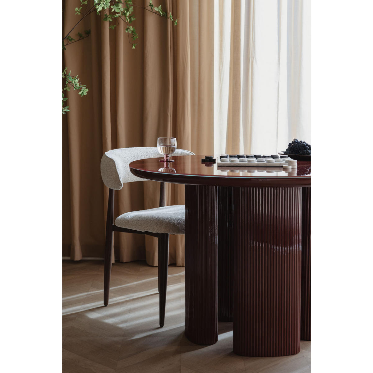 ESSTISCH Timo Rot - Rot, Holzwerkstoff (110/110/76cm) - Housecraft Living
