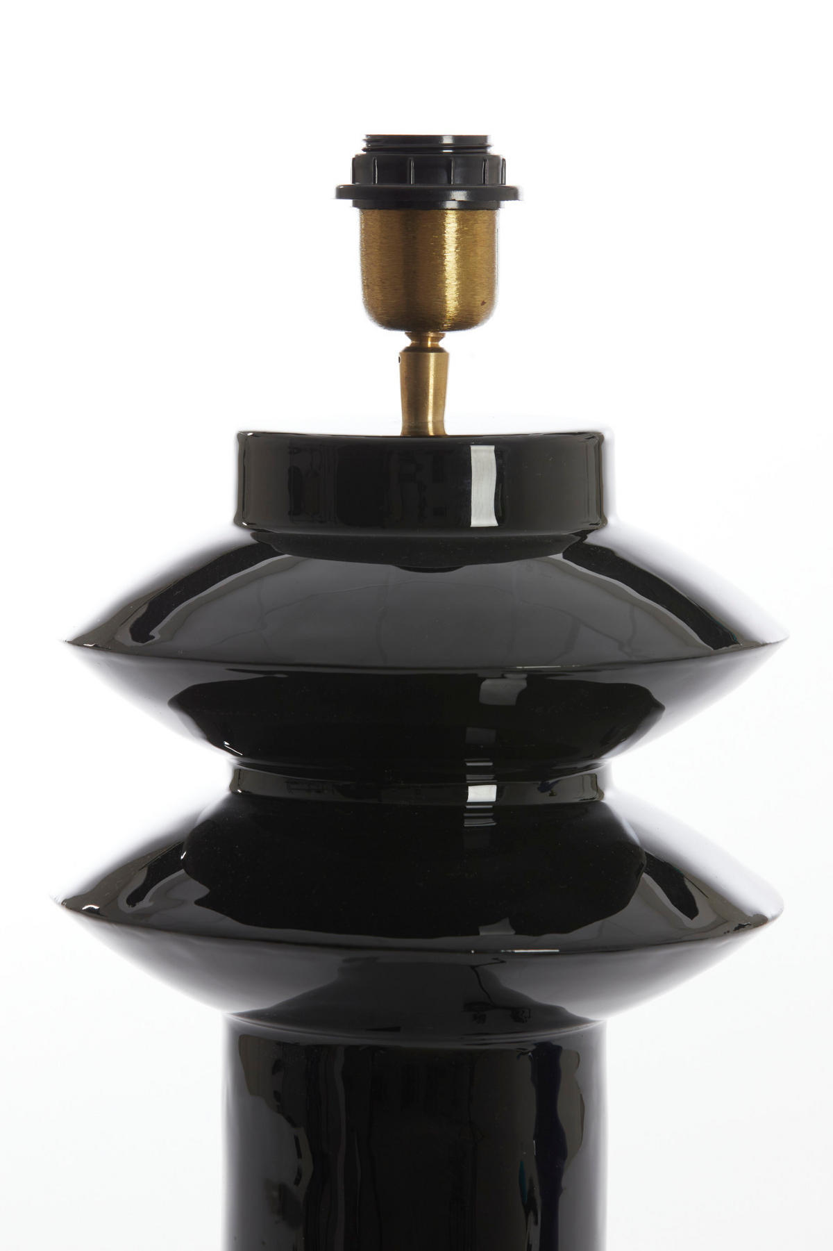 LAMPENFUSS Petch Schwarz Ø22/40 cm - Schwarz, Metall (22/22/40cm) - Light & Living