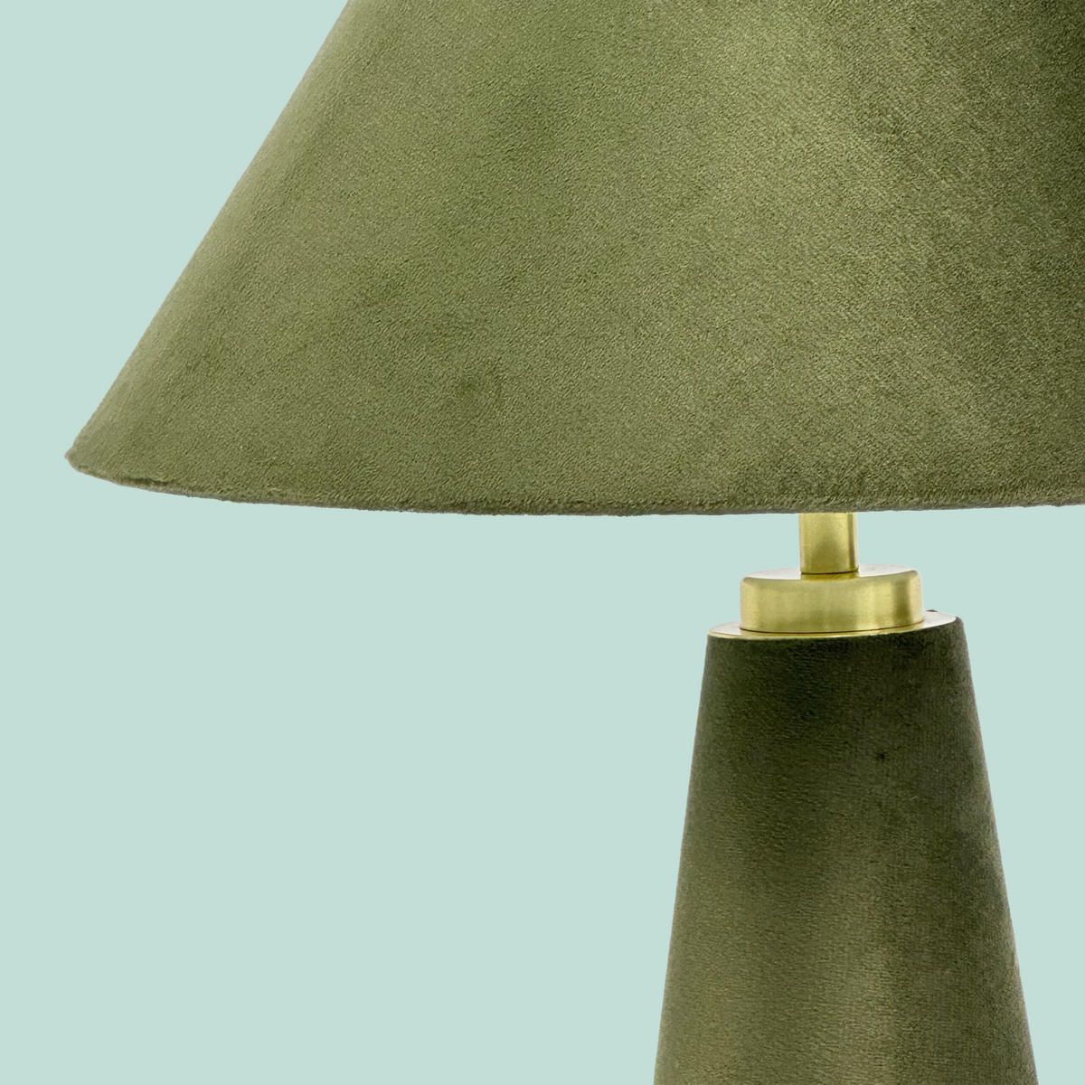 TISCHLAMPE - Grün, Textil/Metall (30/30/47cm) - Relaxdays