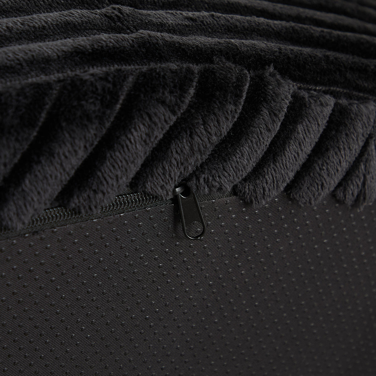 SESSEL DE-34516 minimalistisch mit 3 Kissen Schwarz - Schwarz, Textil (110/82/110cm) - ComfortXL
