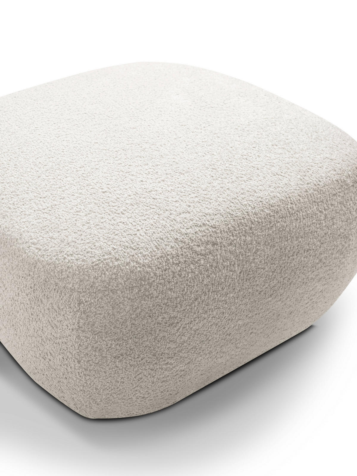 POLSTERHOCKER AMICO Modern Sitzhocker, Fußhocker Hellgrau - Hellgrau, Holzwerkstoff/Kunststoff (75/39/75cm) - MASSENO