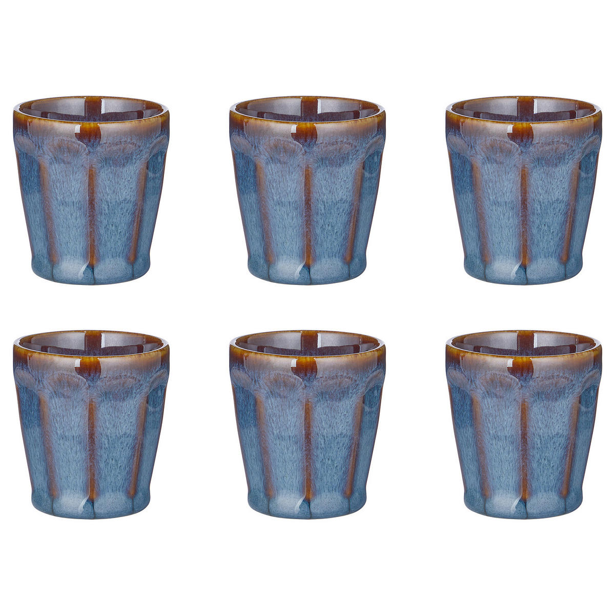 ESPRESSOTASSE (6er Set) Bergamo - Blau, Keramik (0.07L) - Butlers