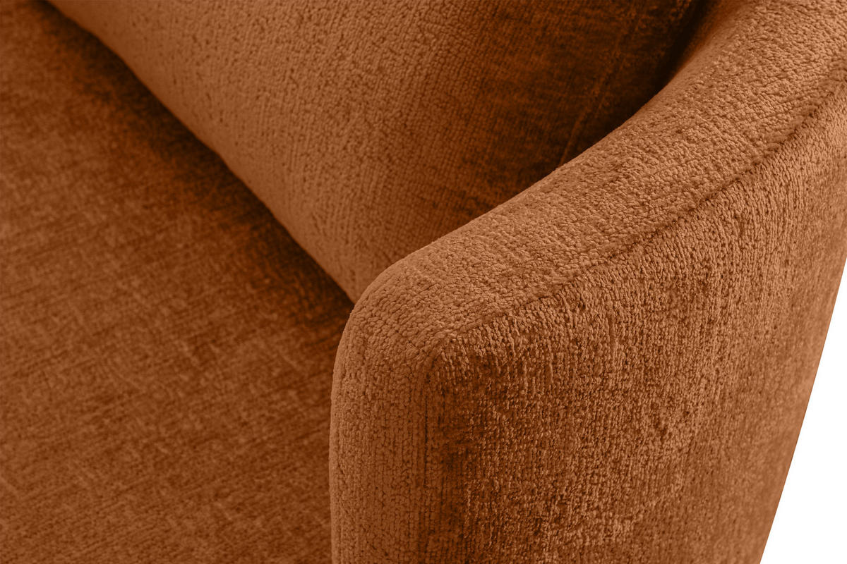 DREHSESSEL RAGGI 360° Drehfunktion mit inklusive dekorativem Kissen, Rot - Rot, Textil (92/75/94cm) - KONSIMO®