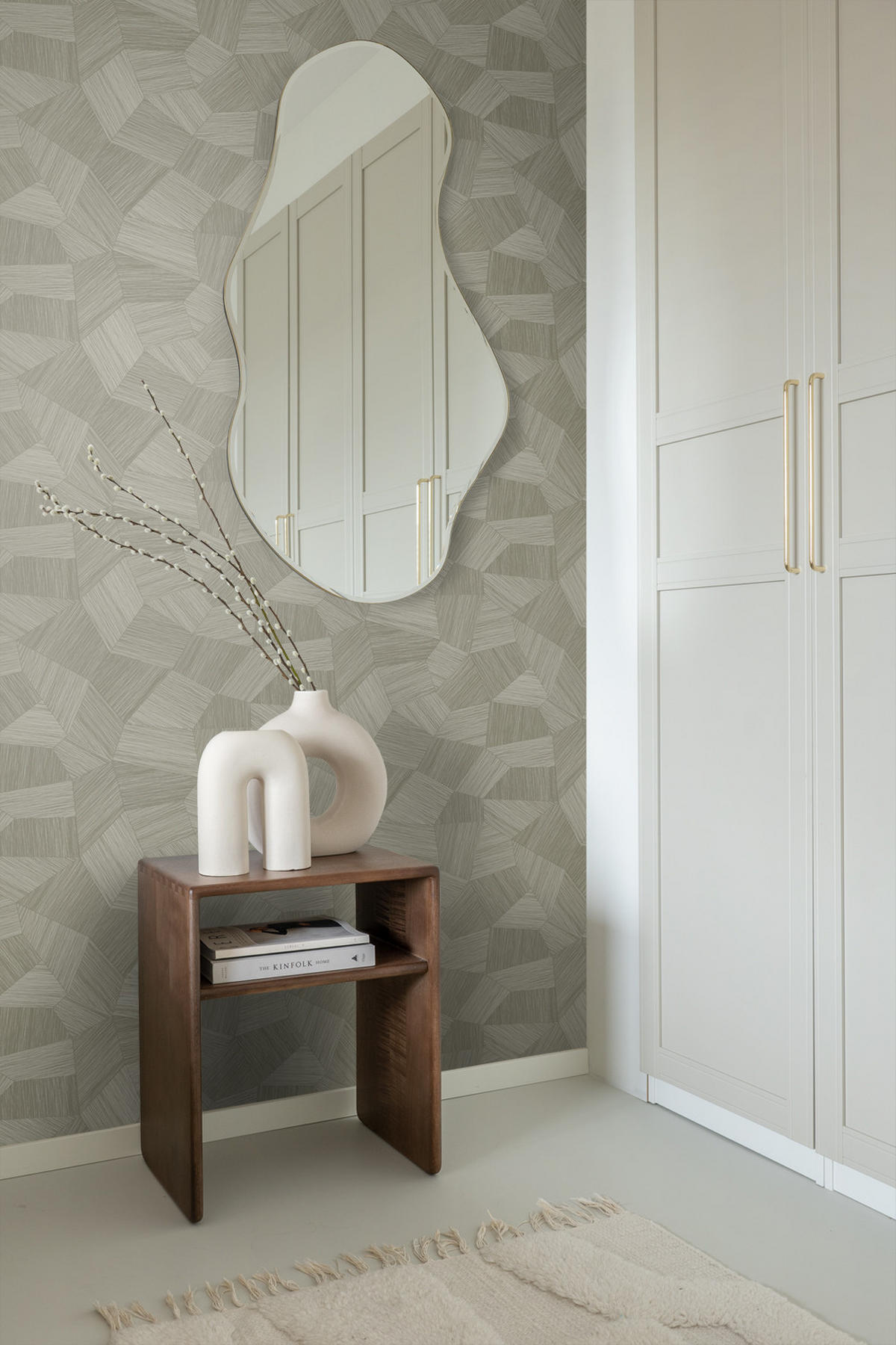 TAPETE 3D-Muster 53 cm x 10.05 m - Beige, Papier (53/1000cm) - Origin Wallcoverings