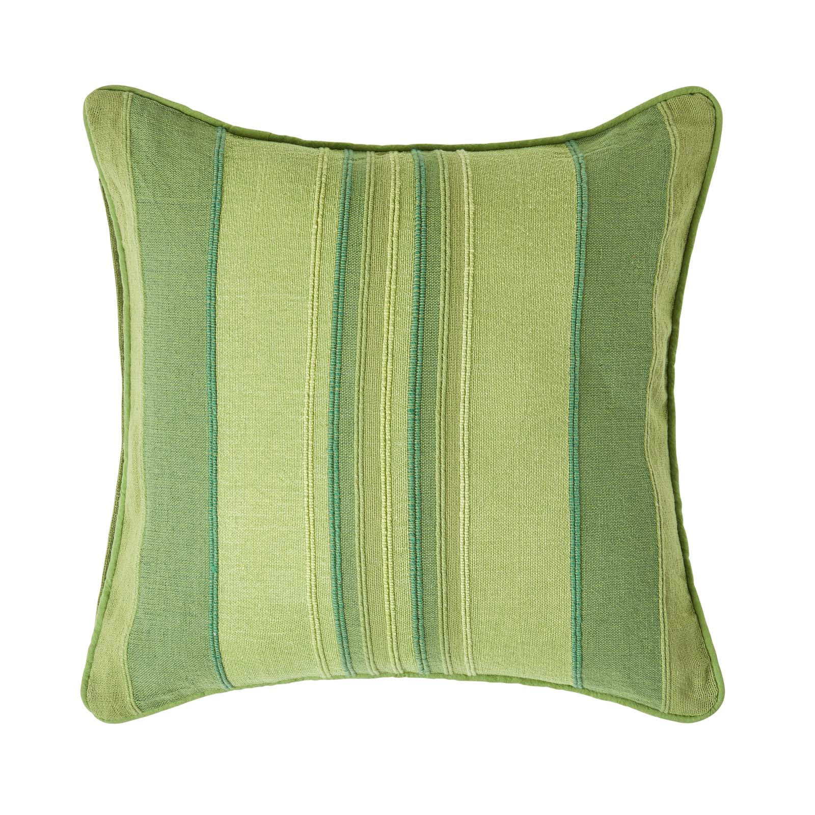 KISSENHÜLLE Morocco Stripe 60/60 cm, 100% Baumwolle - Grün, Textil (60/60cm) - Homescapes
