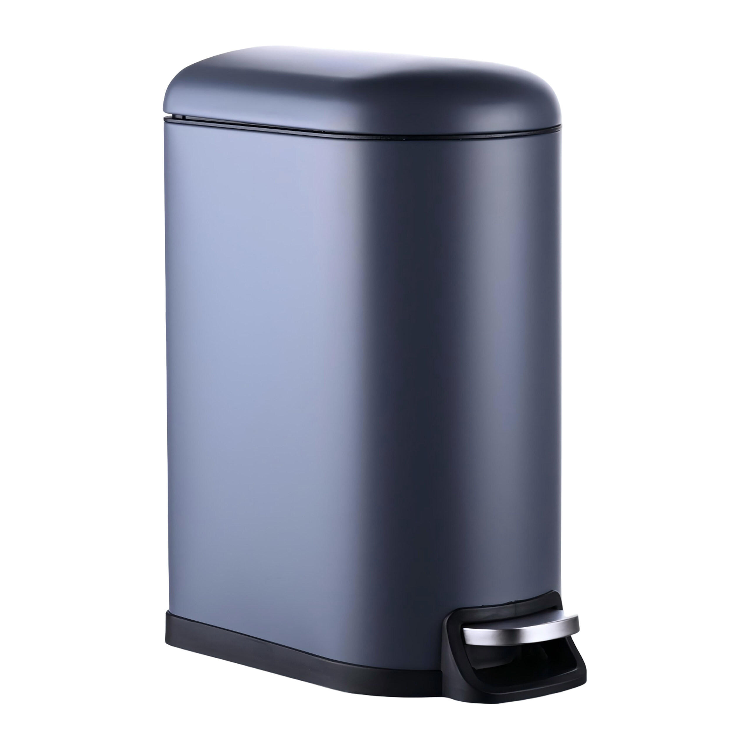 MÜLLEIMER - Grau, Kunststoff/Metall (18.5/39/39cm) - Relaxdays