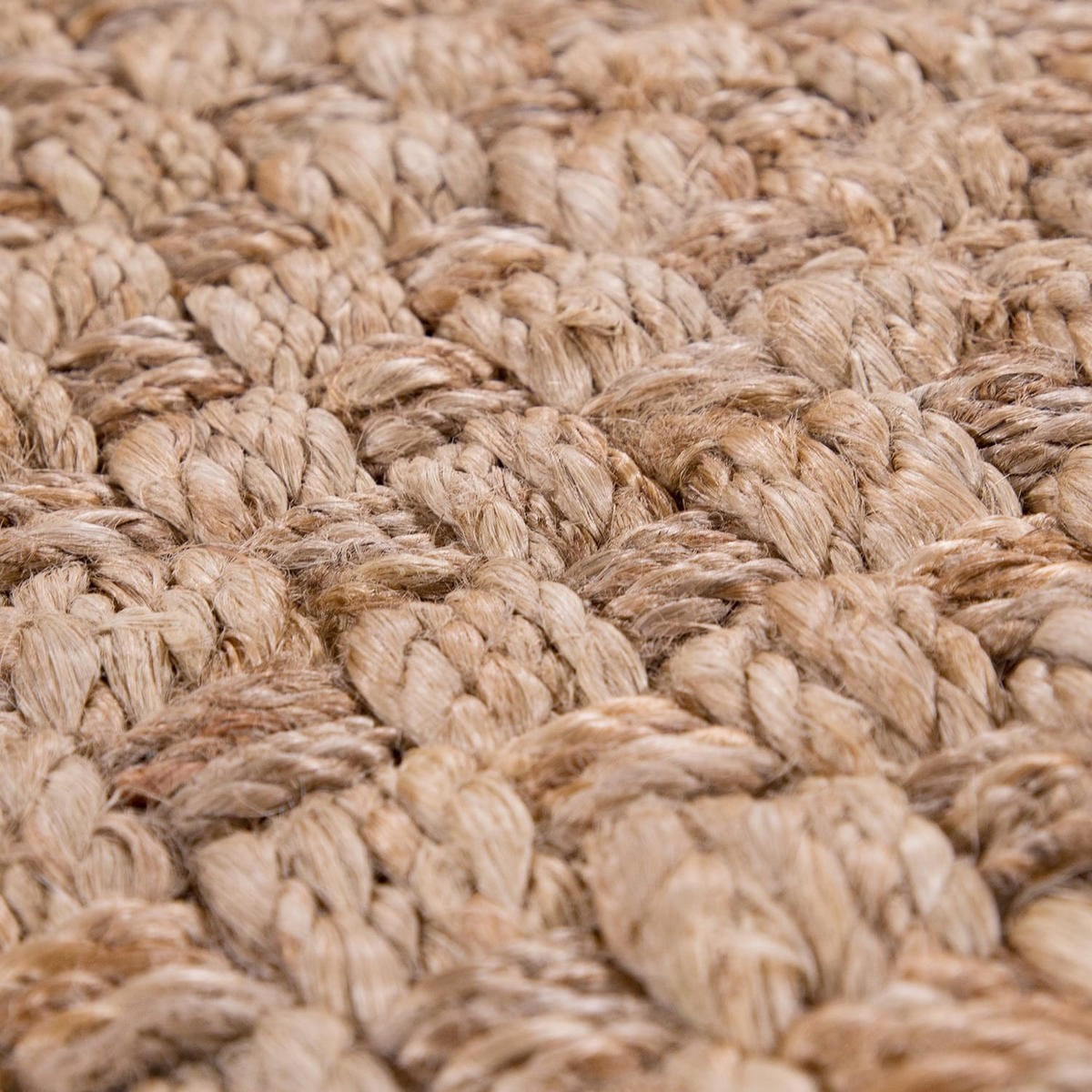 JUTETEPPICH handgewebt wendbar, mit Korbbindung-Motiv, Natur, 160 x 230 cm - Beige, Textil (160/230cm) - KADIMA DESIGN