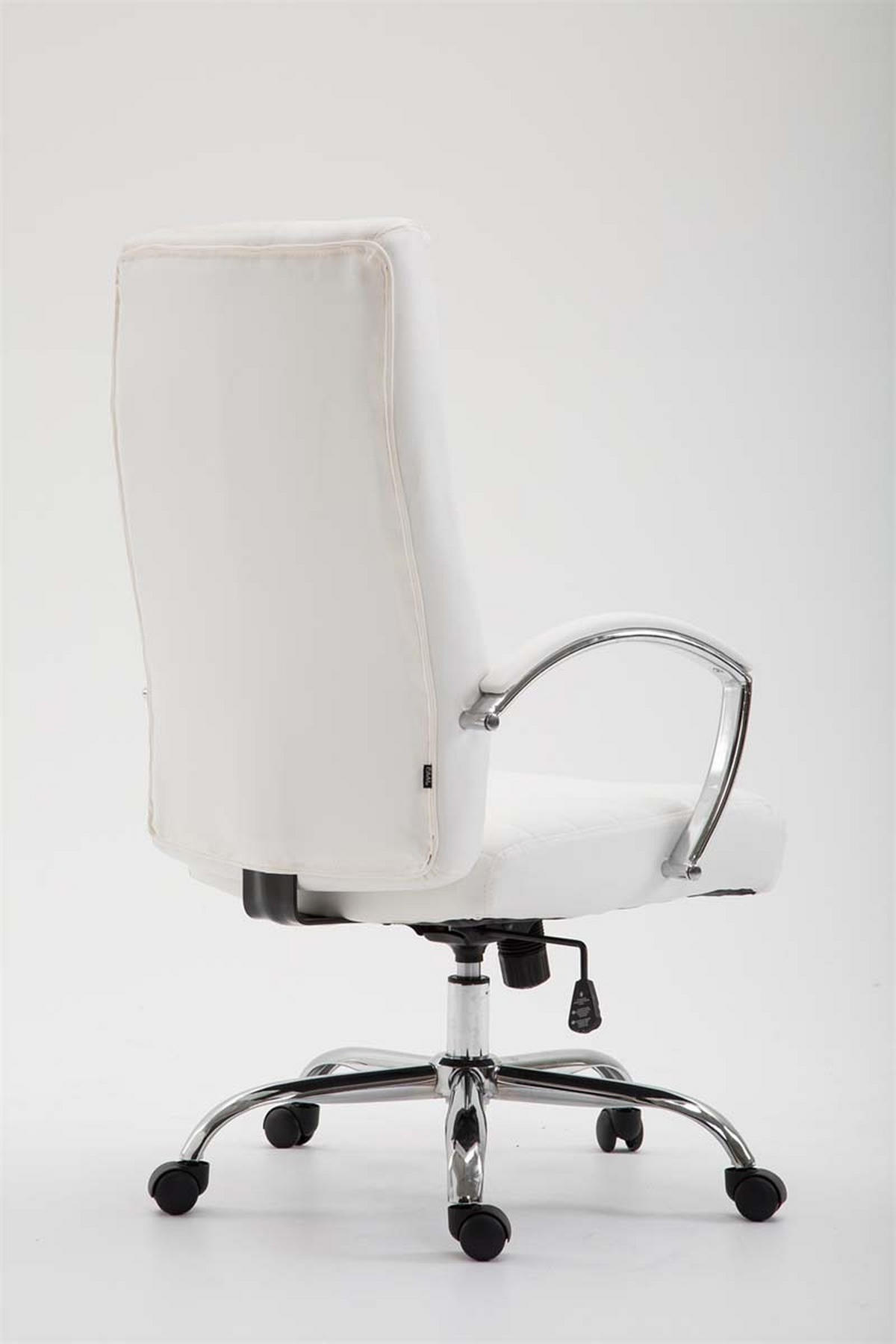 BÜROSTUHL Vallon, Kunstleder Weiß - Weiß, Textil/Metall (60/118/68cm) - TPFLiving