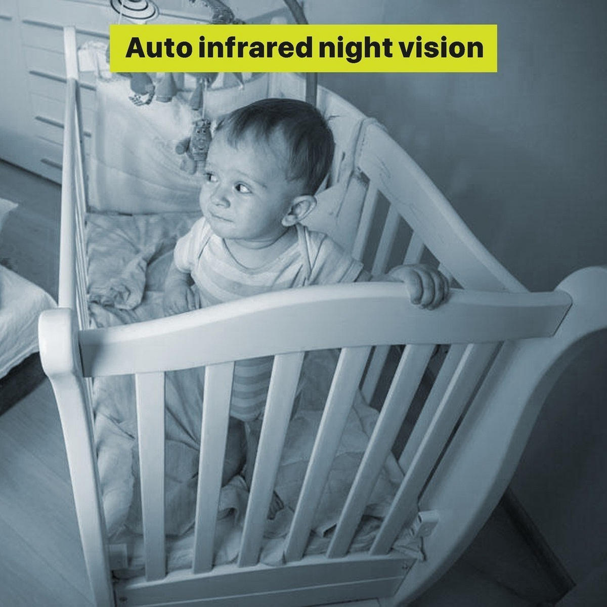 BABYPHONE, EU-Stecker, Effektive Pixel: 480 x 272 - Weiß, Kunststoff - Authentics