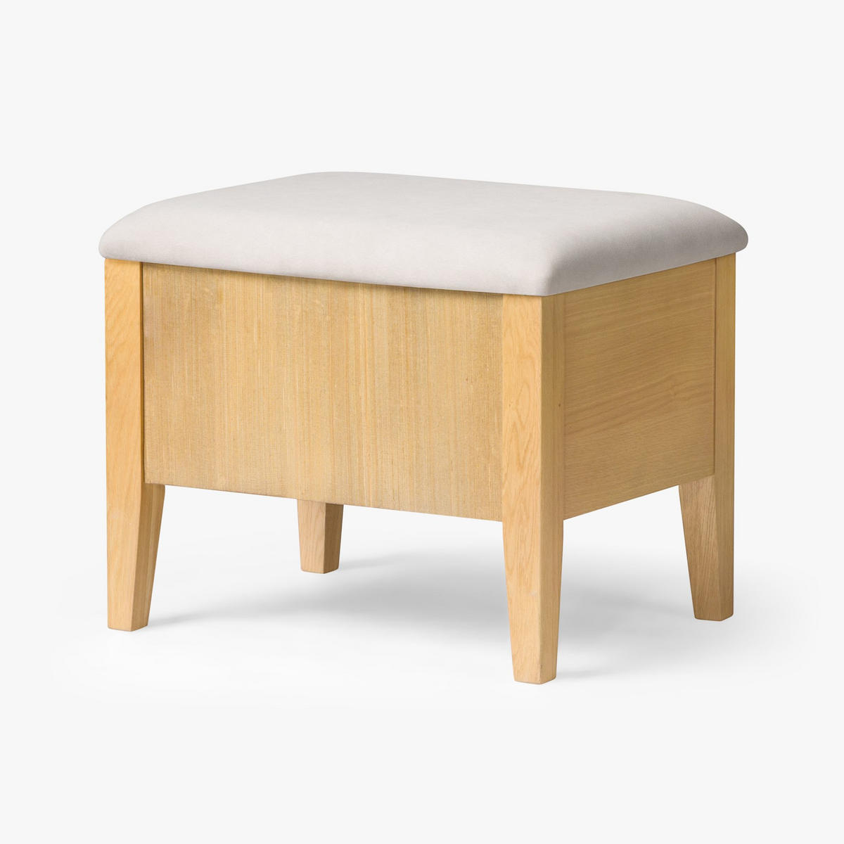 BANK Oslo 55 cm - Beige, Holz (55/45/43cm) - WOODEK