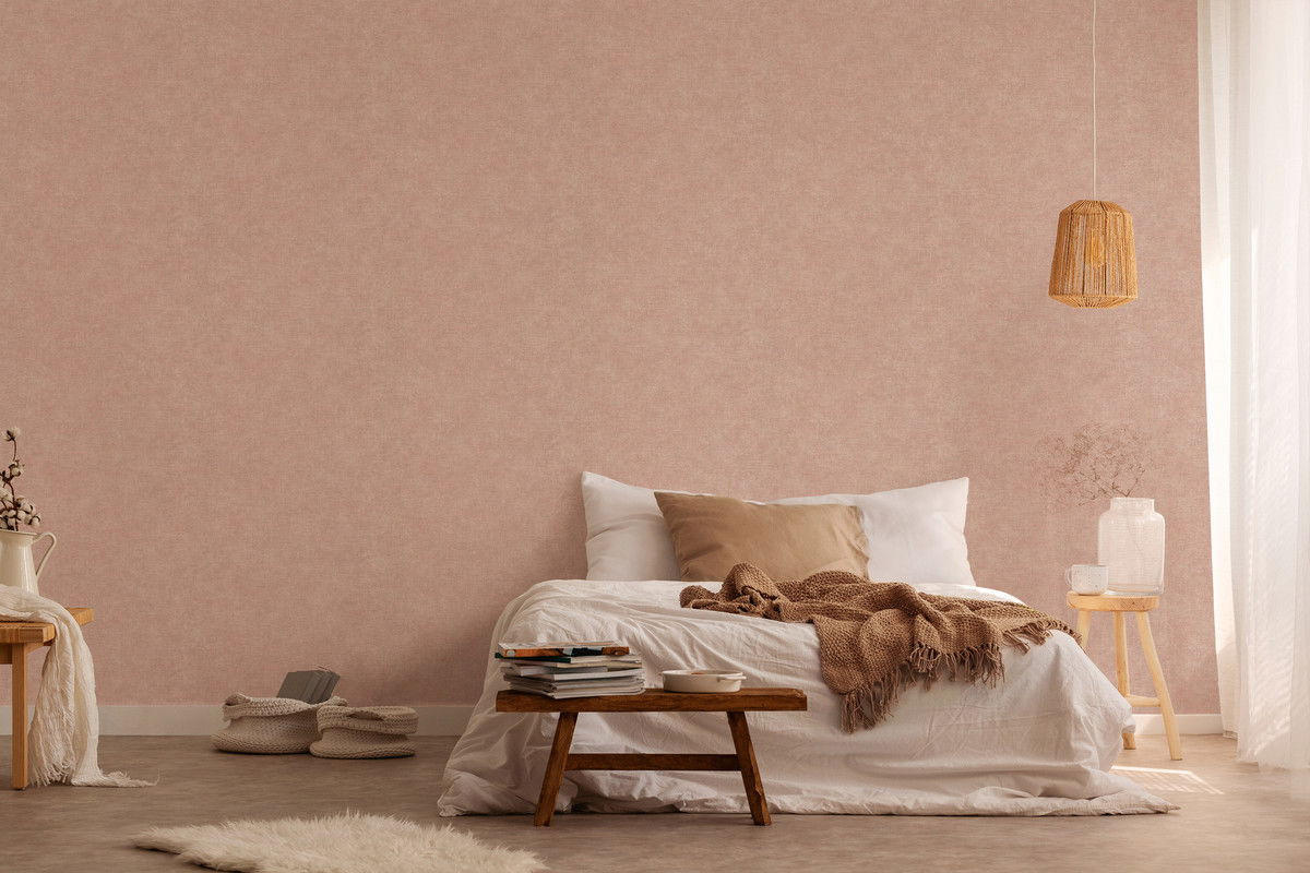 VLIESTAPETE Rosa 53/1005 cm - Pink, Textil (53/1cm) - KUNSTLOFT