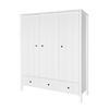 KINDERKLEIDERSCHRANK Allpin_3, 3-türig – ideal für das Kinderzimmer - Weiß, Holzwerkstoff (148.5/190/55cm) - RAUMHIRSCH FURNITURE
