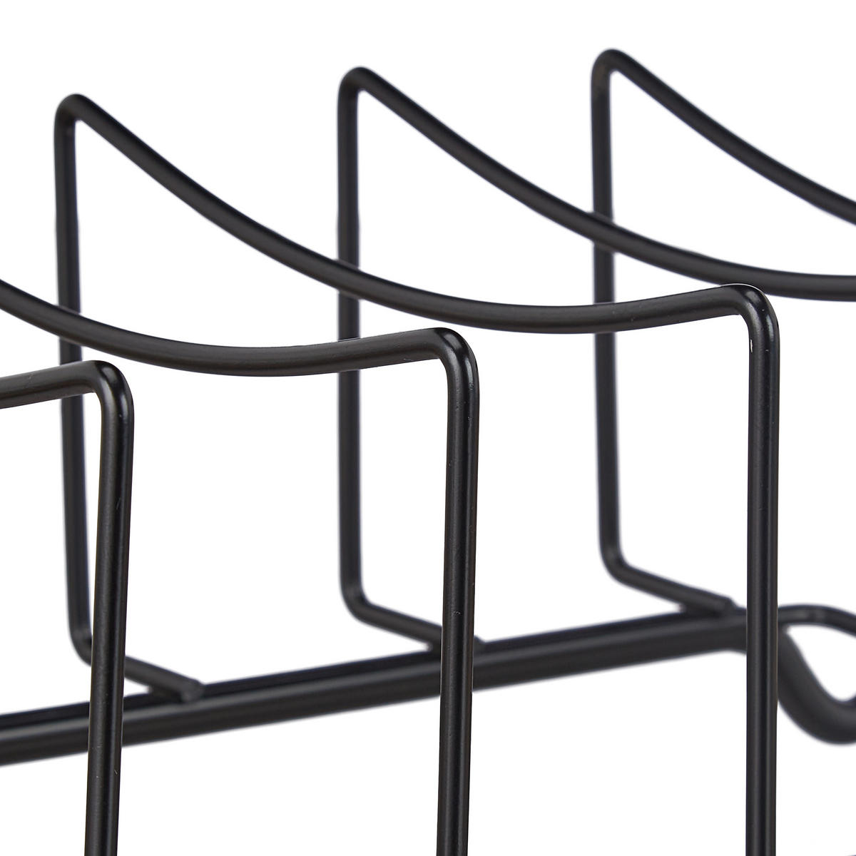 RIPPCHENHALTER - Schwarz, Metall (44.5/11.5/18.5cm) - Relaxdays