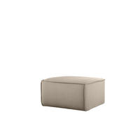 POLSTERHOCKER Celes Prem.65 Op. Velvet - Beige, Holzwerkstoff/Textil (65/40/65cm) - Fun Möbel