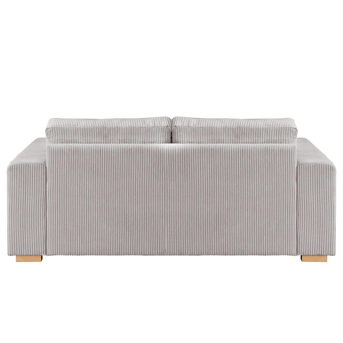 2,5-SITZER SOFA - Buchefarben/Hellblau, Holz/Buchenholz (194/85/104cm) - home24