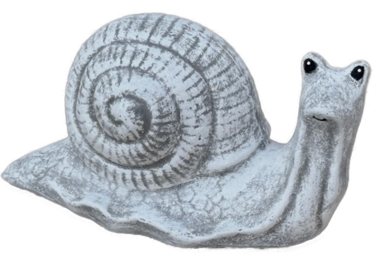 STEINFIGUR Schnecke aus Steinguss frostfest wetterfest - Grau, Stein (28/16/12cm) - stoneandstyle