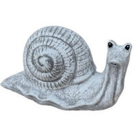 STEINFIGUR Schnecke aus Steinguss frostfest wetterfest - Grau, Stein (28/16/12cm) - stoneandstyle