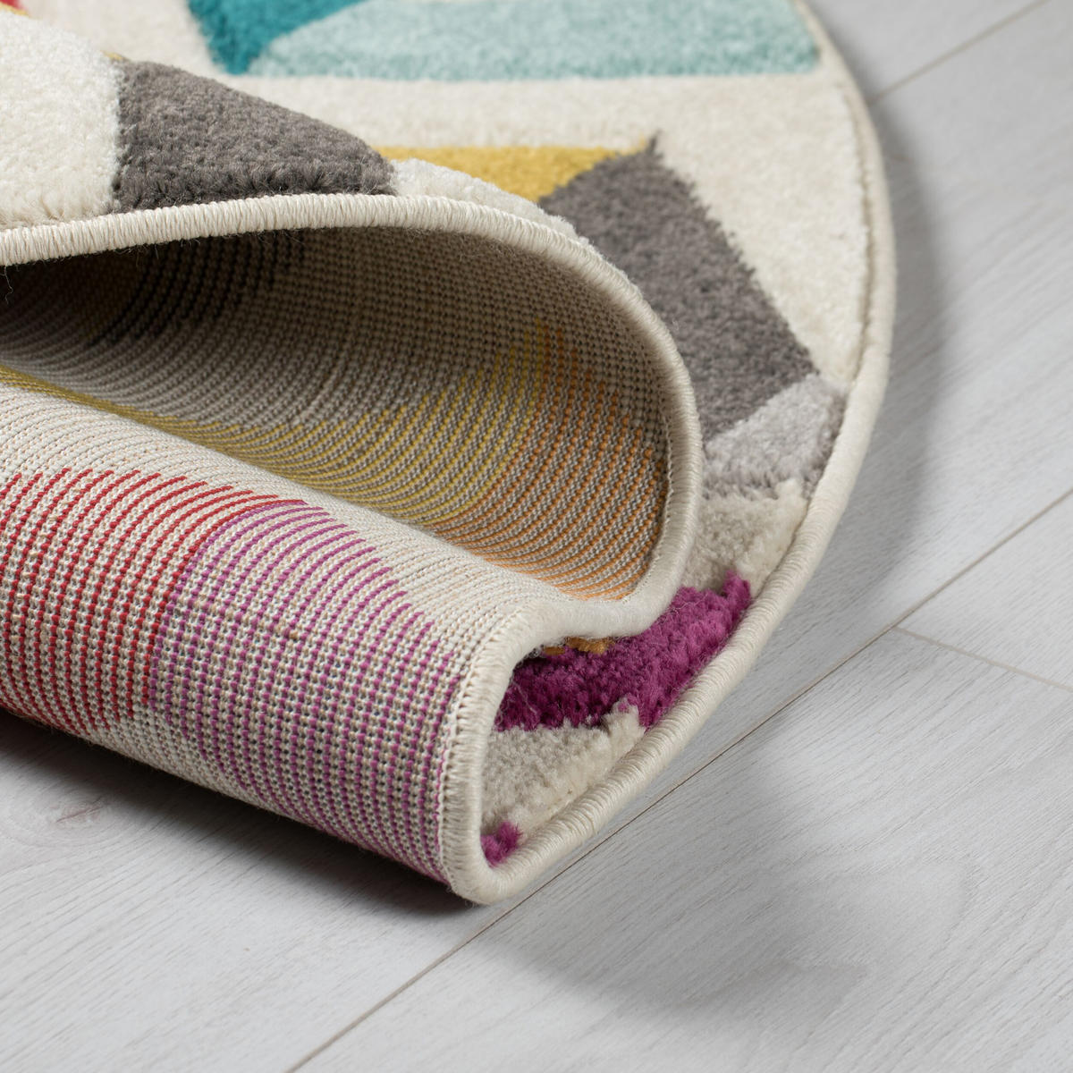 TEPPICH Bunt-Design, geometrisch MEON JOSH, Multi 160x160 cm - Multicolor, Textil (160/160cm) - KADIMA DESIGN