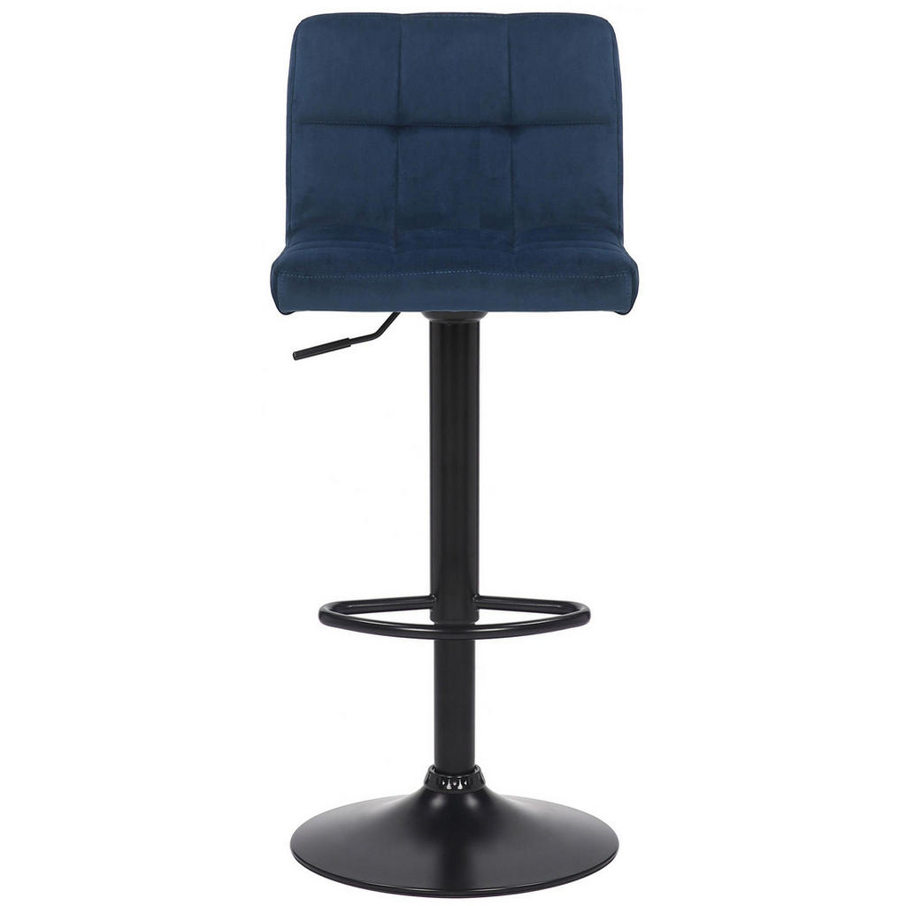 Thumbnail - CLP Barhocker, Blau, Textil, 40x85x40 cm, Esszimmer, Barmöbel, Barhocker