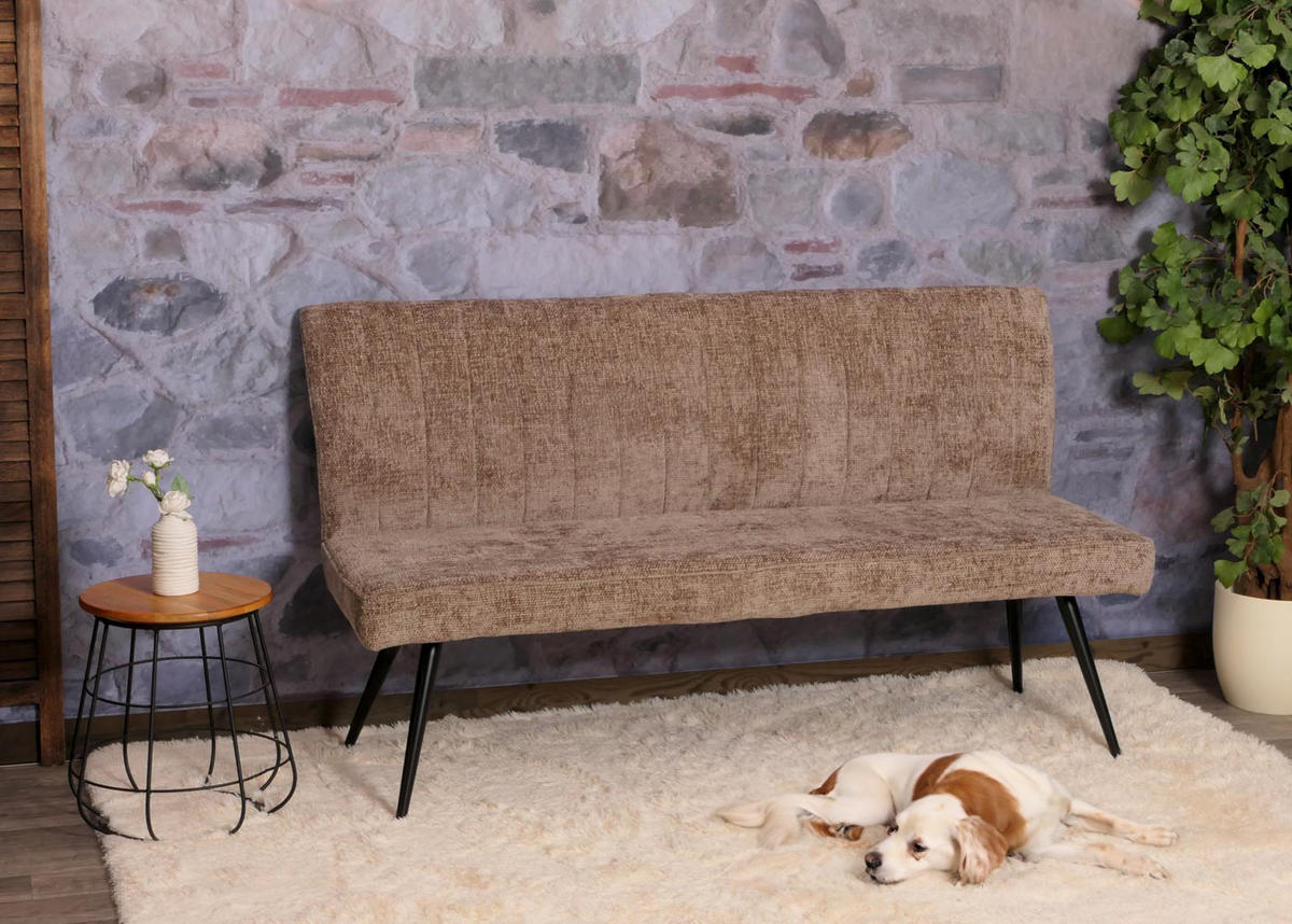 SITZBANK Braun - Braun, Textil (160/90/60cm) - MCW