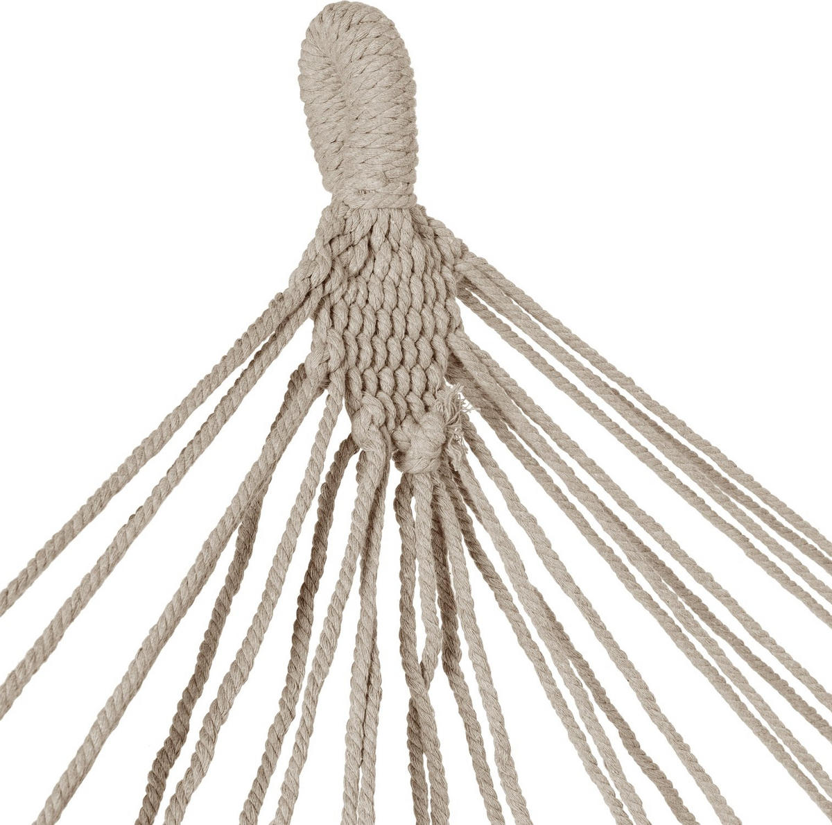 HÄNGEMATTE mit 2 Kissen, 200/150 cm, bis 220 kg, für 2 Personen - Beige, Textil (200/1/150cm) - Outtec