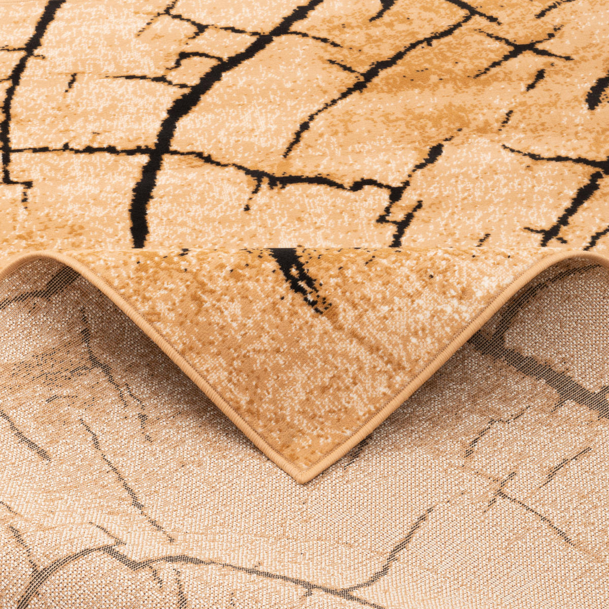 MODERN DESIGNER VELOURS TEPPICH SAMBA - Beige, Textil (80/150cm) - Pergamon