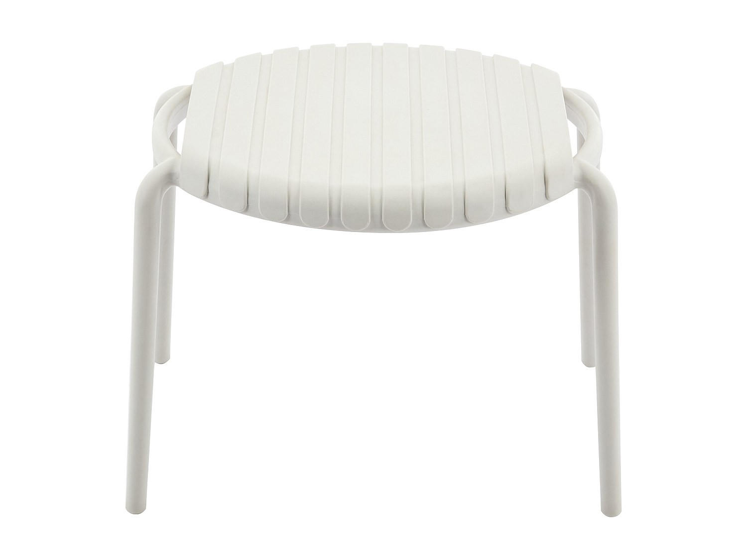 GARTENBEISTELLTISCH - 55 cm x 50.5 cm - Plastik - Beige SESEH - Beige, Kunststoff (50.5/55/40.5cm) - Vente-Unique