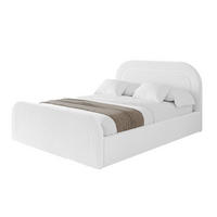 POLSTERBETT mit Bettkasten, Fußteil und Lattenrost, Boxbett mit Matratze H3/H4 - LERAY-Z 180x200 Weiß - Weiß, Holzwerkstoff/Textil (180/200cm) - ALTDECOR