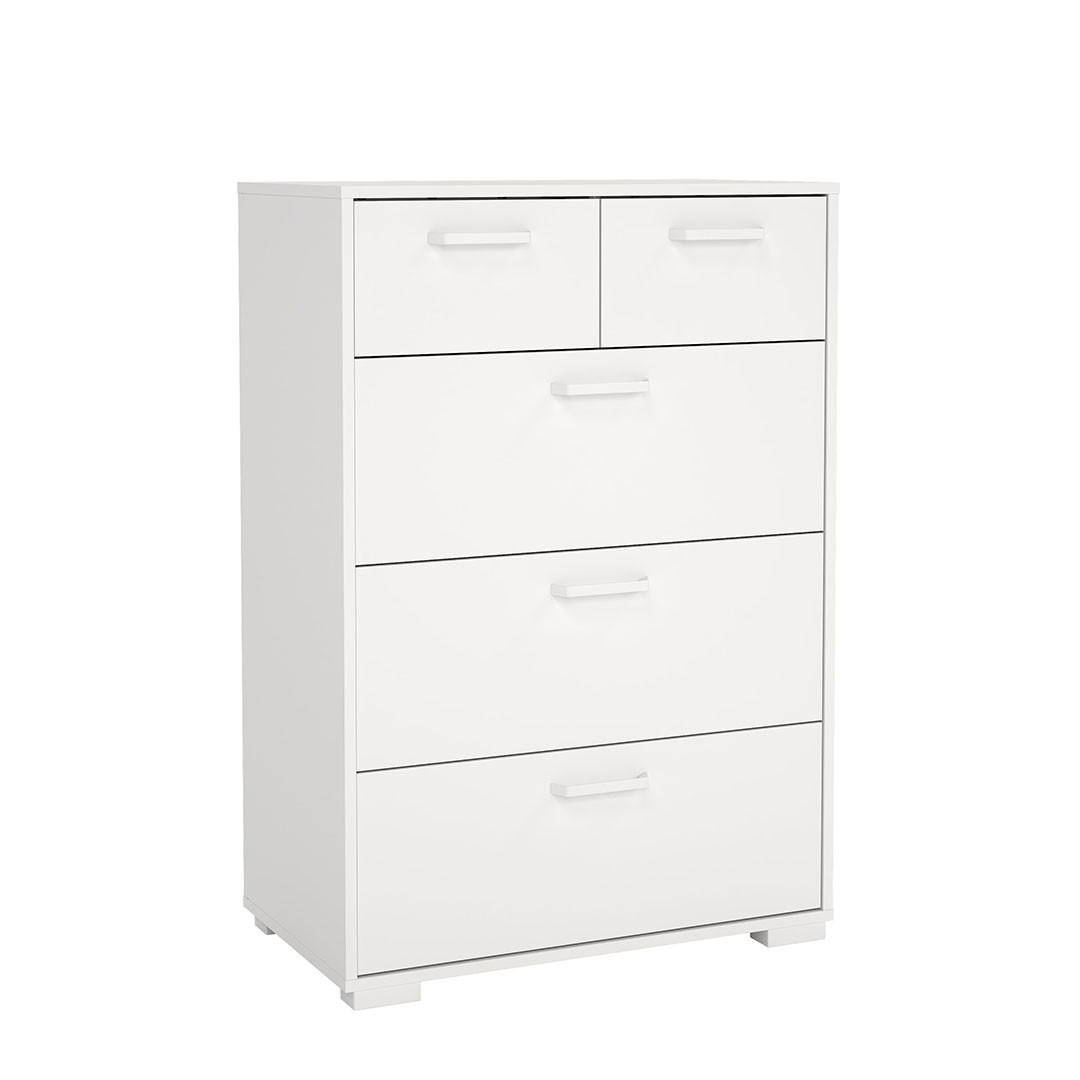 KOMMODE, Sofia, Weiß, Holzwerkstoff, 71 x 40 x 102 cm - Weiß, Holzwerkstoff (71/102/40cm) - ebuy24