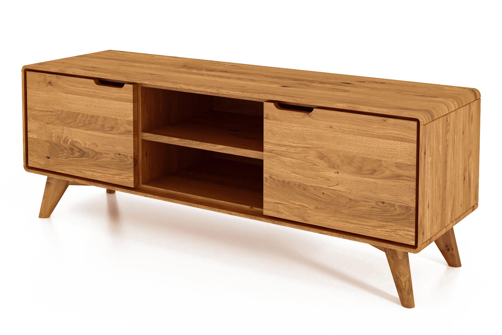 GREG HIFI-SCHRANK Wildeiche - Wildeiche, Holz (134/48/40cm) - byoak