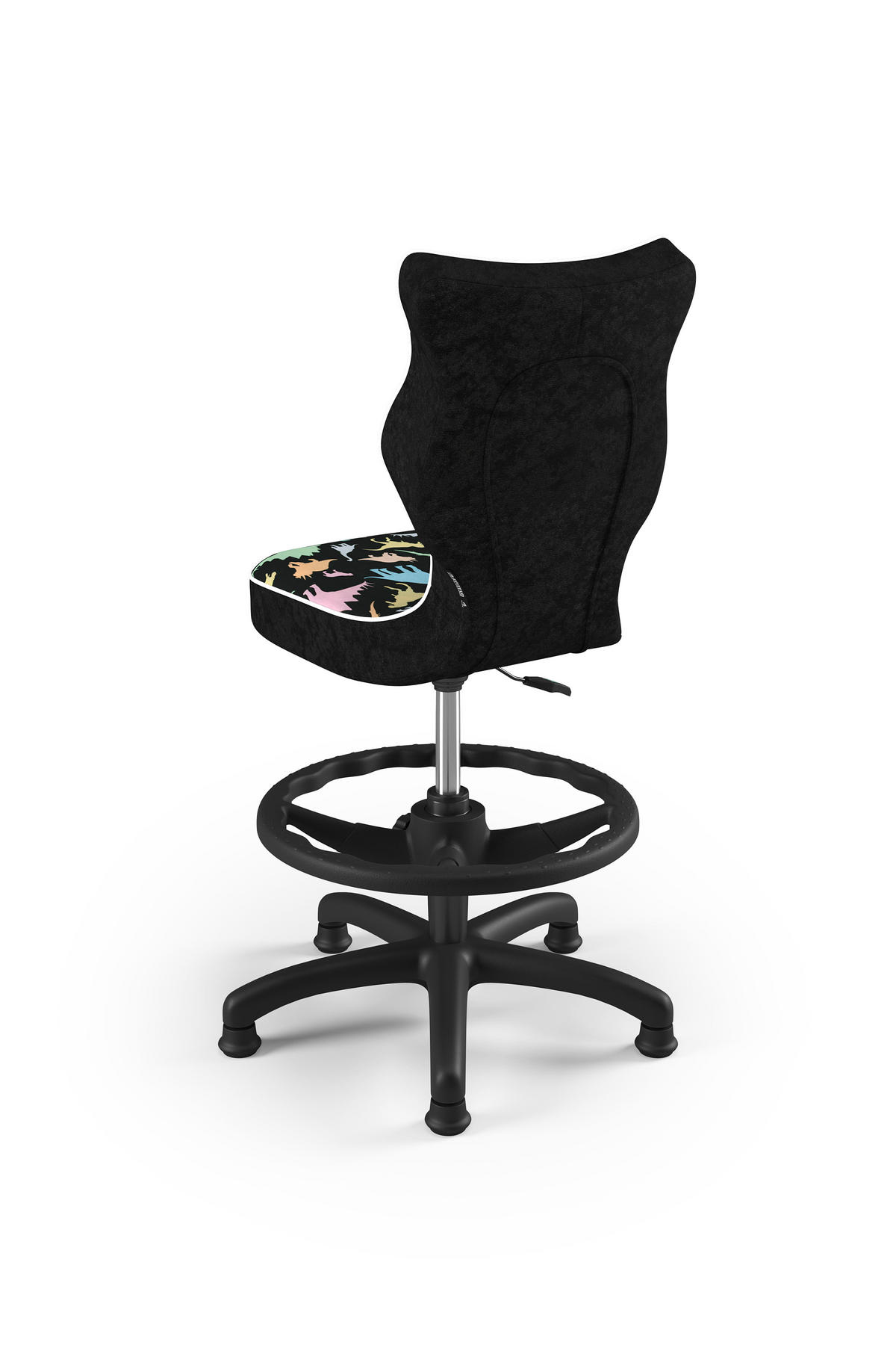 KINDERSTUHL Petit mit Fußstütze - Schwarz, Textil (66/90/66cm) - RAUMHIRSCH FURNITURE