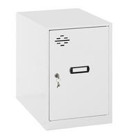 SCHLIESSFACHWÜRFEL Amego HxBxT 47,5x30x50 cm Ohne Standfüße Weiß-Weiß Spind - Weiß, Metall (30/47.5/50cm) - PROREGAL