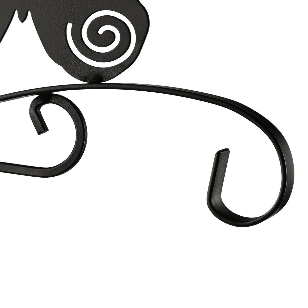 BLUMENHAKEN - Schwarz, Metall (27.5/30/2cm) - Relaxdays