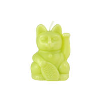 FIGURENKERZE Lucky Candles Light Green, Paraffinwachs, Grün, 11.5 cm - Grün, Paraffin (8/11.5/9.5cm) - Donkey Products