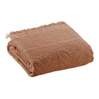 BADETUCH Zoé nussbraun 100 x 180 cm - Braun, Textil (100/180cm) - Vivaraise