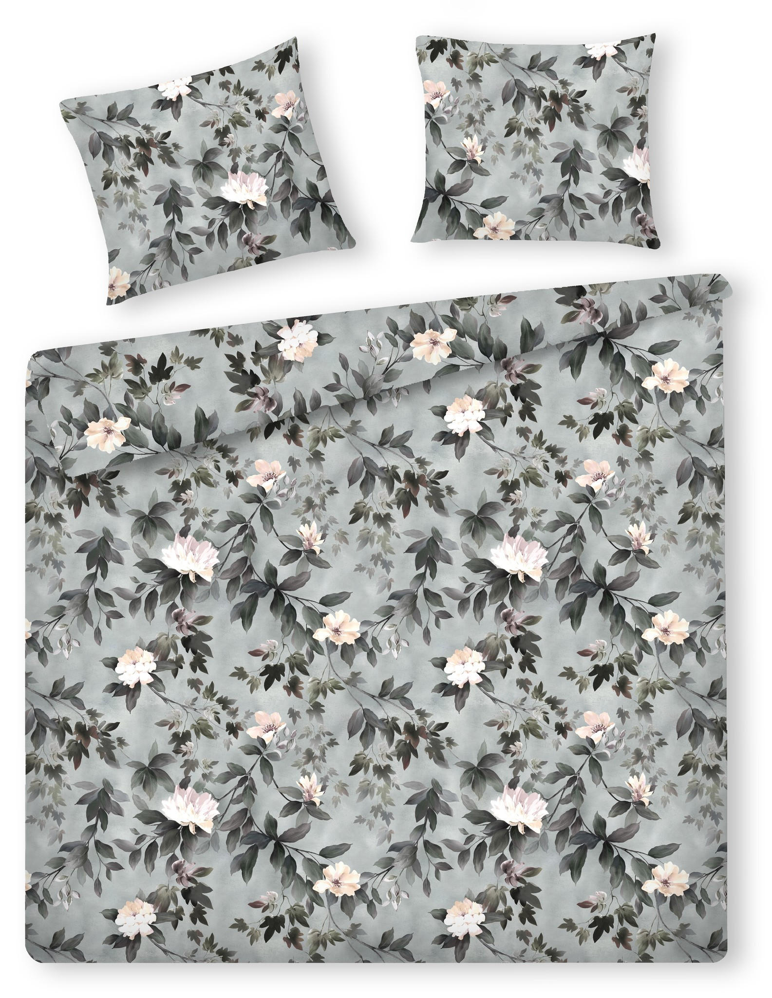 BETTWÄSCHE Kasna - Grau, Textil (200/220cm) - home&you