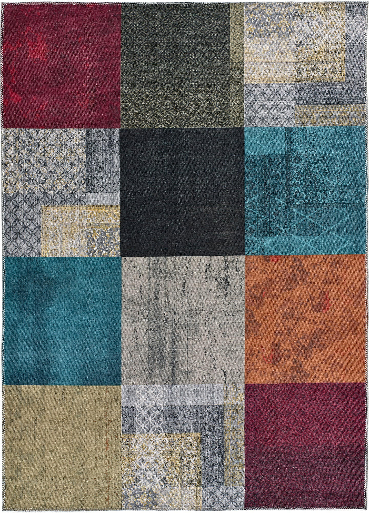 WEBTEPPICH Mehrfarbig Neila 120/170 cm - Multicolor, Naturmaterialien/Textil (120/170cm) - Atticgo
