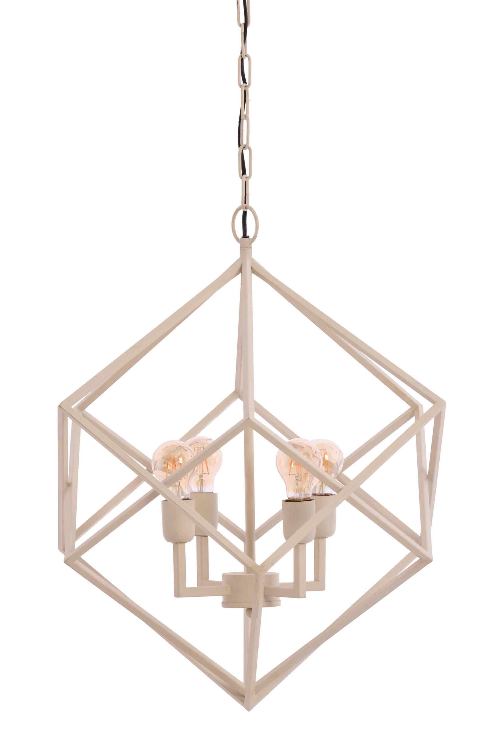 HÄNGELAMPE Drizella Weiß 61/61/68 cm - Weiß, Metall (61/61/68cm) - Light & Living